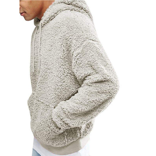 Men’s Warm Winter Turtleneck Teddy Hoodie