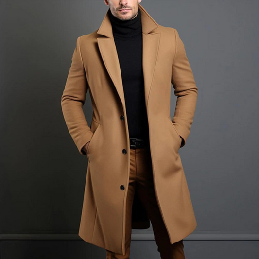 Men’s Winter Coat with Long Sleeve and Classic Fit