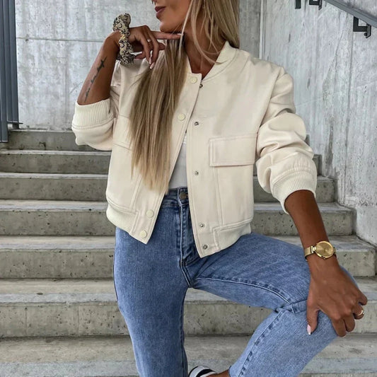 Women's Minimalist Button-Up Jacket