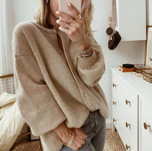 Women’s Oversized Button Cardigan