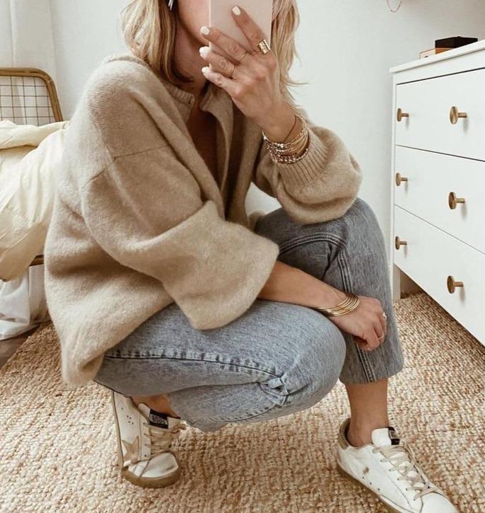 Women’s Oversized Button Cardigan