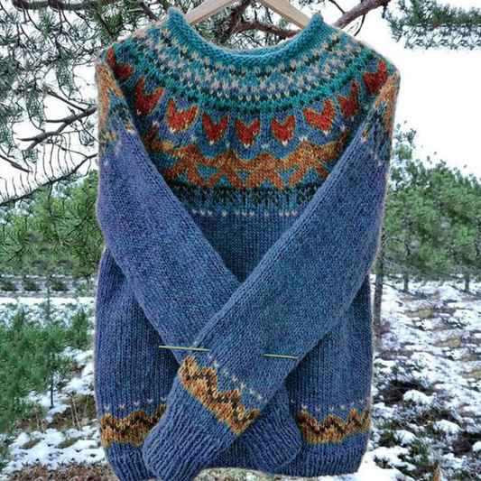 Women’s Colorful Fair Isle Sweater for Winter