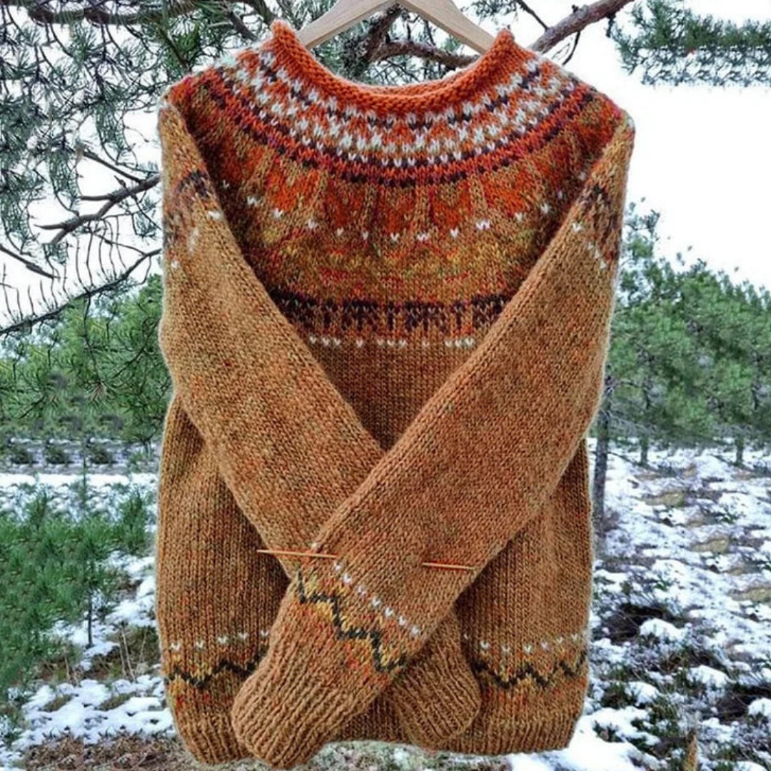 Women’s Colorful Fair Isle Sweater for Winter