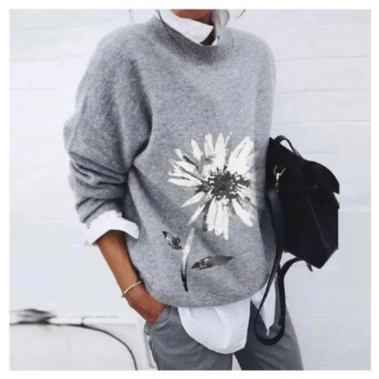 Women’s Chic Paisley Print Sweatshirt