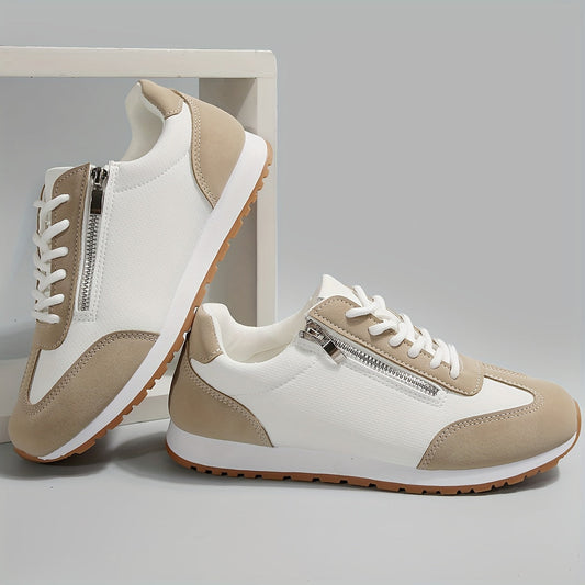 Women’s Orthopedic Walking Sneakers with Cushioned Sole and Lace Up Design