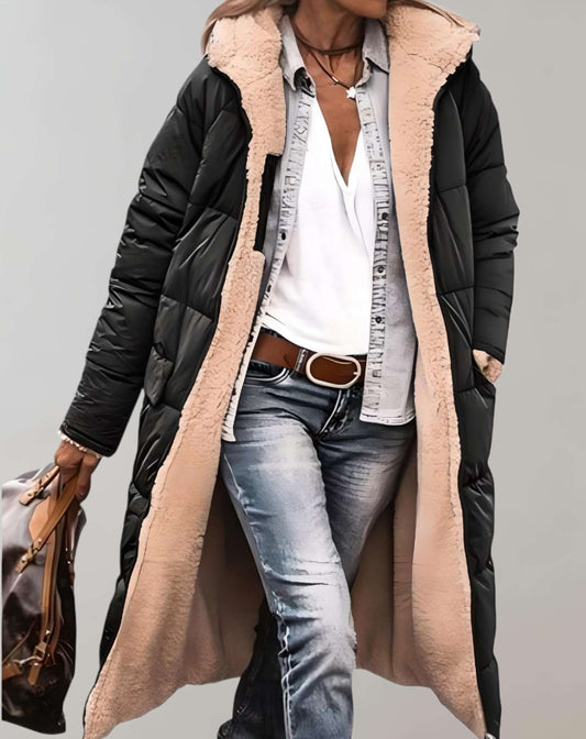 Warm Long Winter Quilted Coat Women