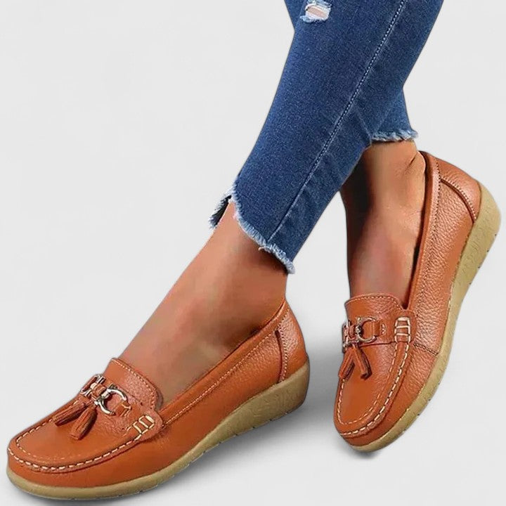 Women’s Orthopedic Slip-On Loafers with Cushioned Sole