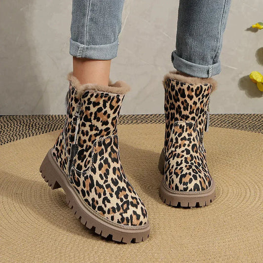 Warm Women's Winter Boots with Strong Grip