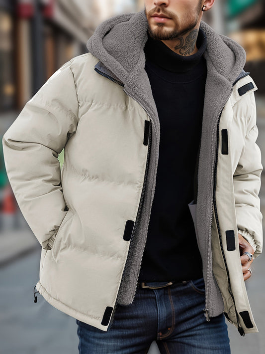 Men’s Winter Rugged Lined Hooded Jacket