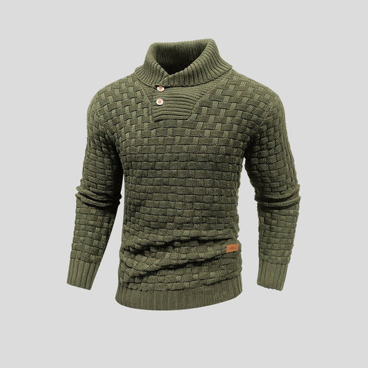Men’s Turtleneck Warm Winter Pattern Sweater