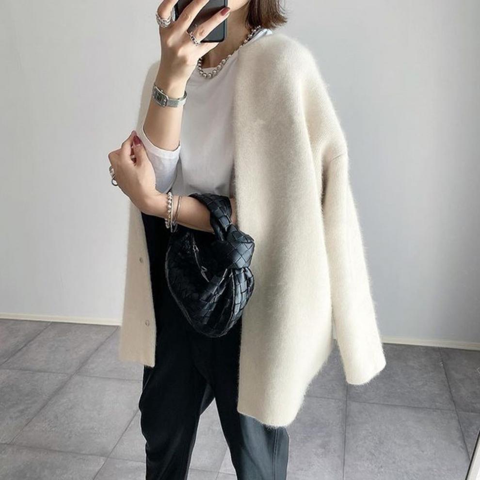 Women’s Long Oversized Button Cardigan