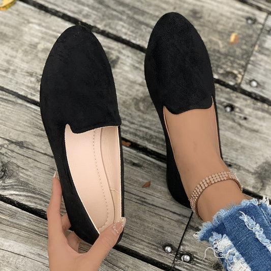 Women’s Pointed Toe Flat Shoes with Slip On Design and Lightweight Comfort
