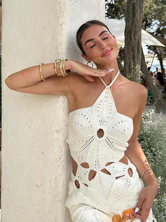Knit Summer Dress with Lightweight Breathable Fabric for Women