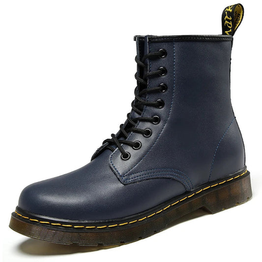 Lace-Up Boots Classic Ankle Style Men Winter