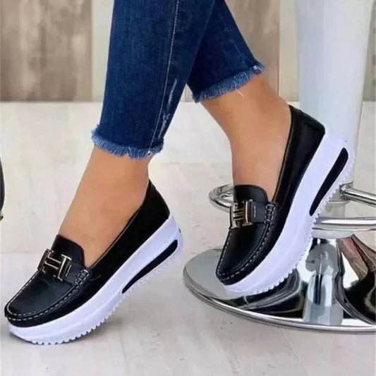Women’s Orthopedic Slip-On Loafers with Cushioned Sole and Breathable Design