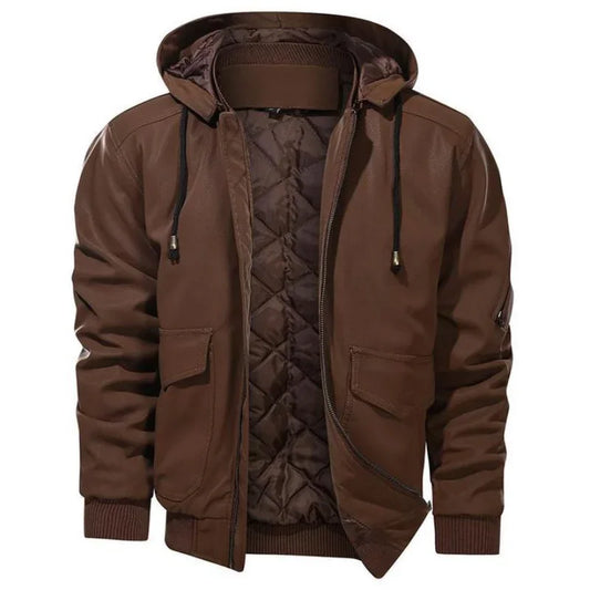 Men’s Winter Rugged Hooded Outdoor Jacket