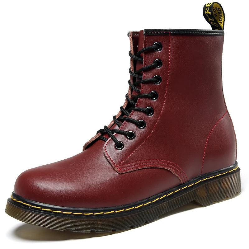 Lace-Up Boots Classic Ankle Style Men Winter