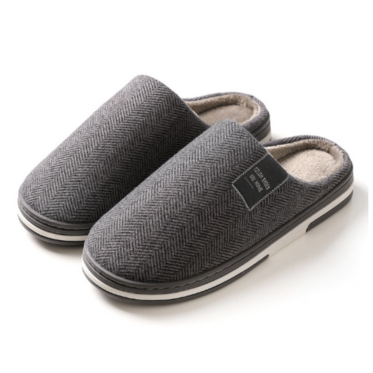 Men’s Textured Soft Warm Slippers Winter