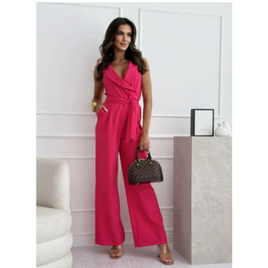 Tailored Wrap-Style Jumpsuit Women