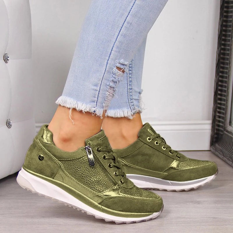 Women’s Arch Support Sneakers with Cushioned Sole and Lightweight Design