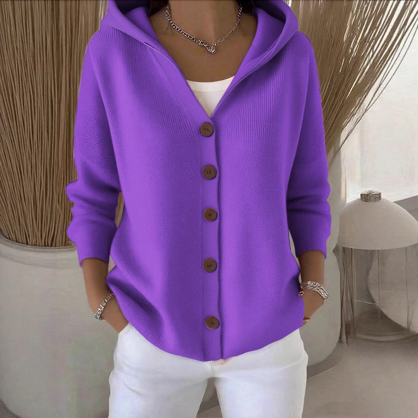 Soft Everyday Hooded Cotton Sweatshirt for Women