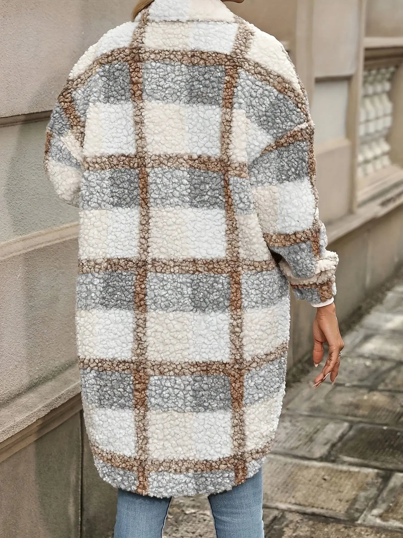 Women’s Plaid Fleece Jacket Cozy Style Winter