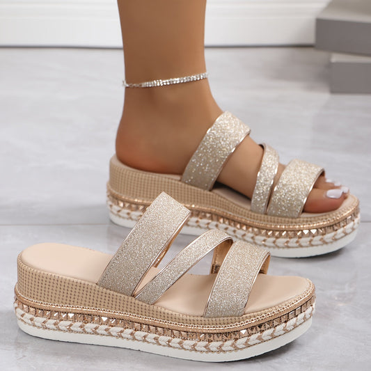 Women's Spring Sandals with Cushioned Footbed and Adjustable Straps