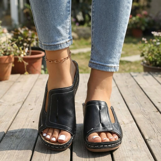 Lennox | Women’s Orthopedic Slip-On Wedge Sandals