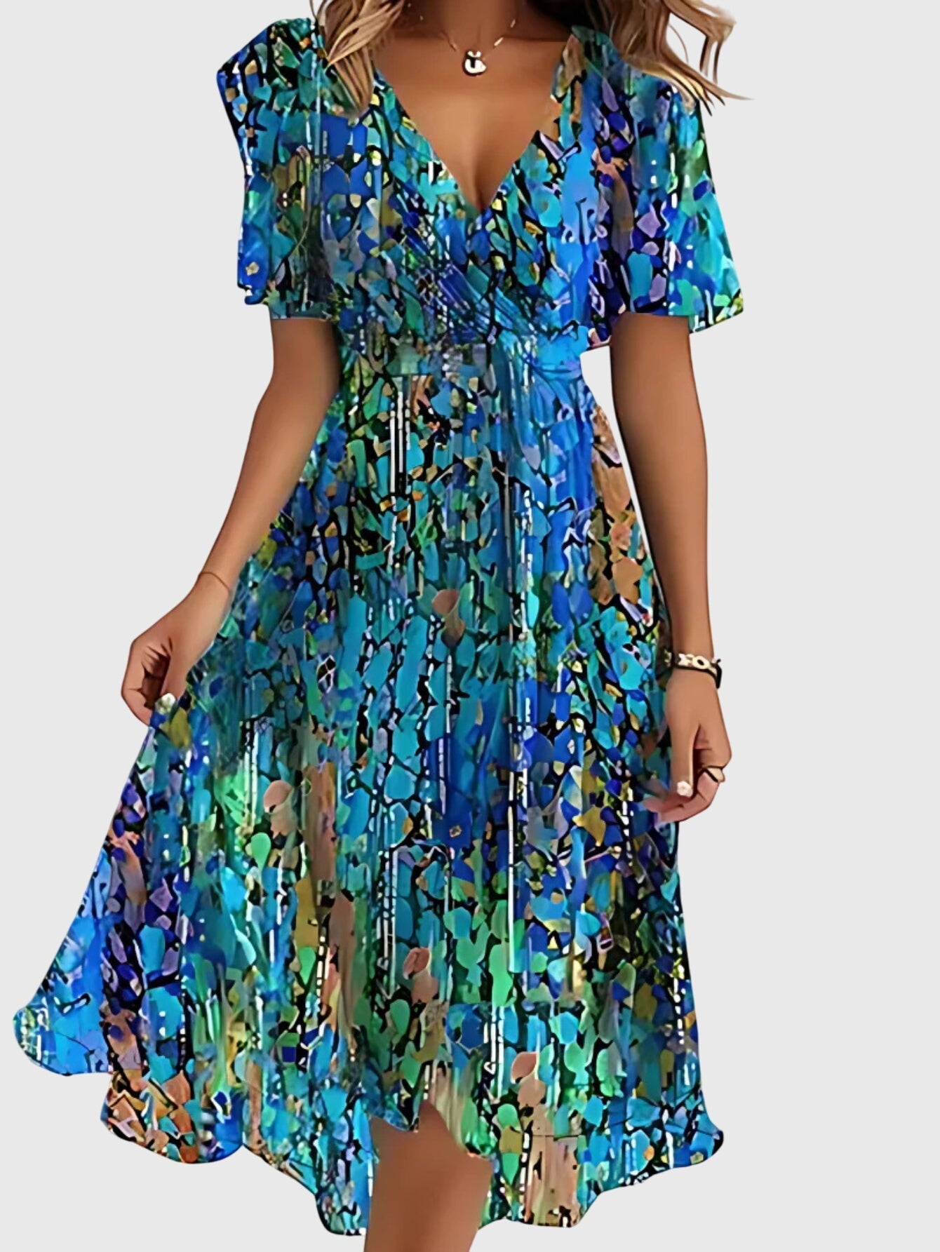 Boho Style Summer Dress With Flattering Relaxed Fit for Women