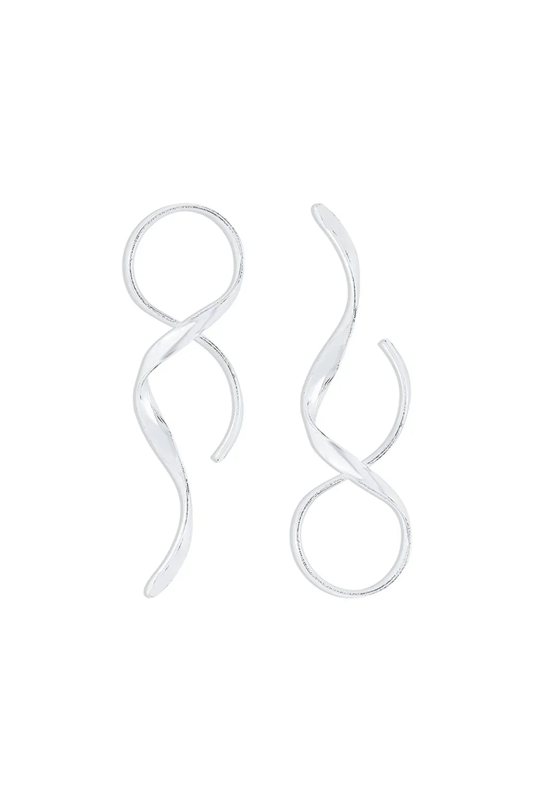 Women’s Elegant Spiral Earrings with Modern Design