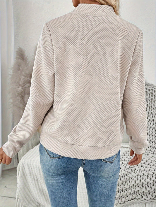 Women's Structured Bomber Jacket – Chic Casual Zip-Up