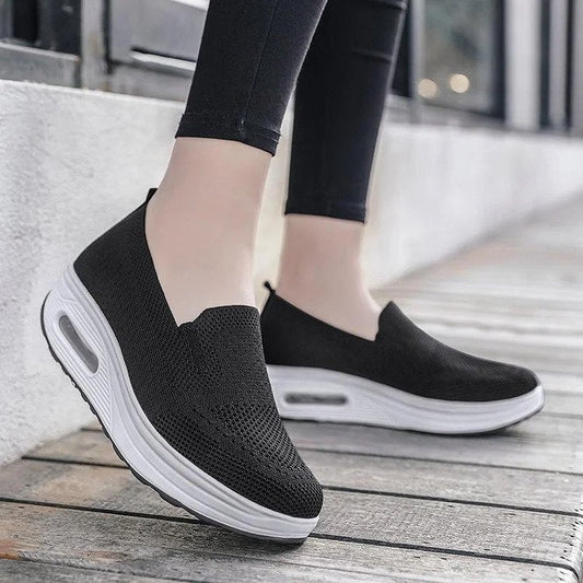 Women’s Slip-On Comfort Shoes with Breathable Knit Design
