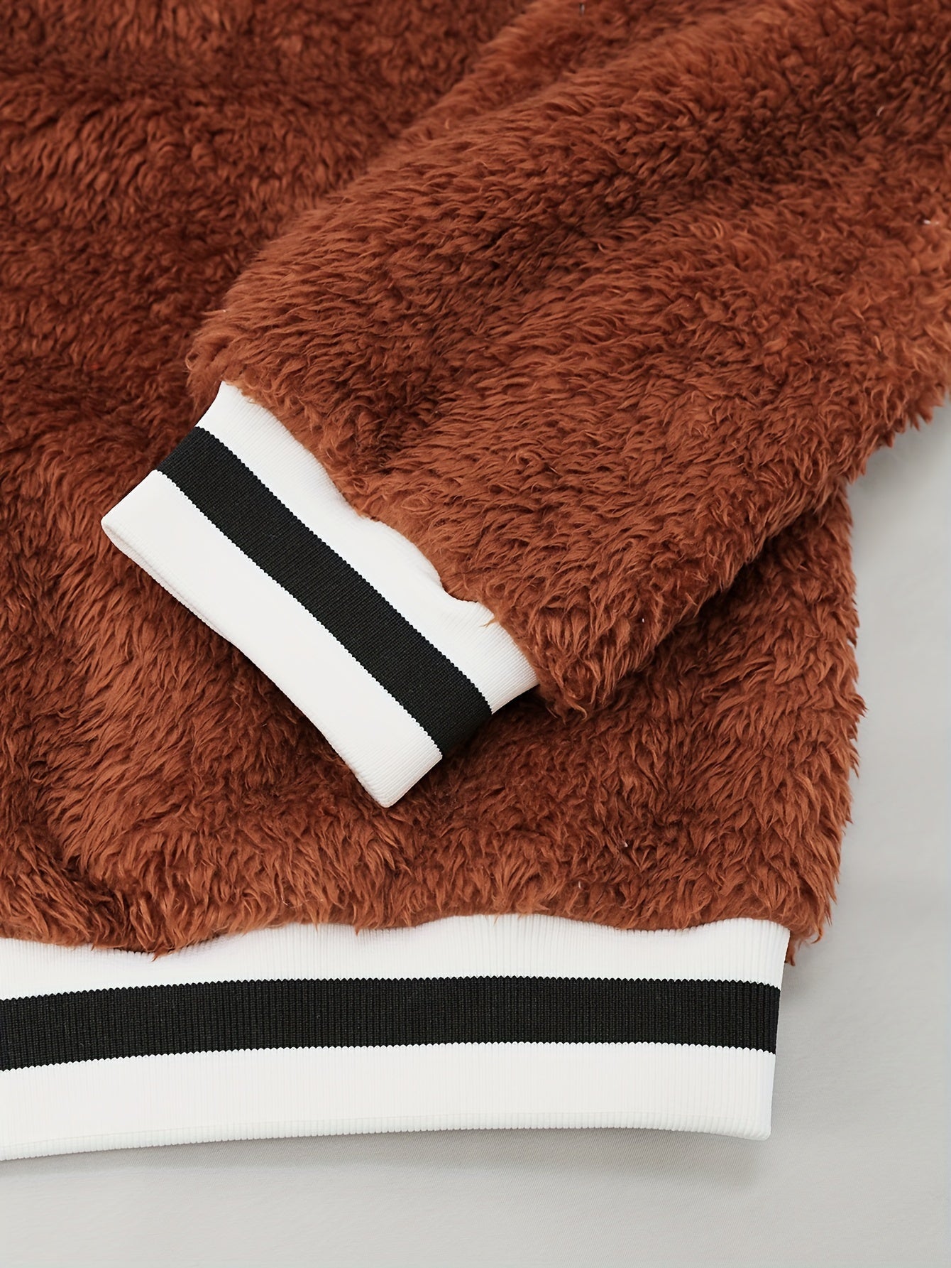 Women's Sherpa Bomber Jacket – Varsity Style, Cozy Look