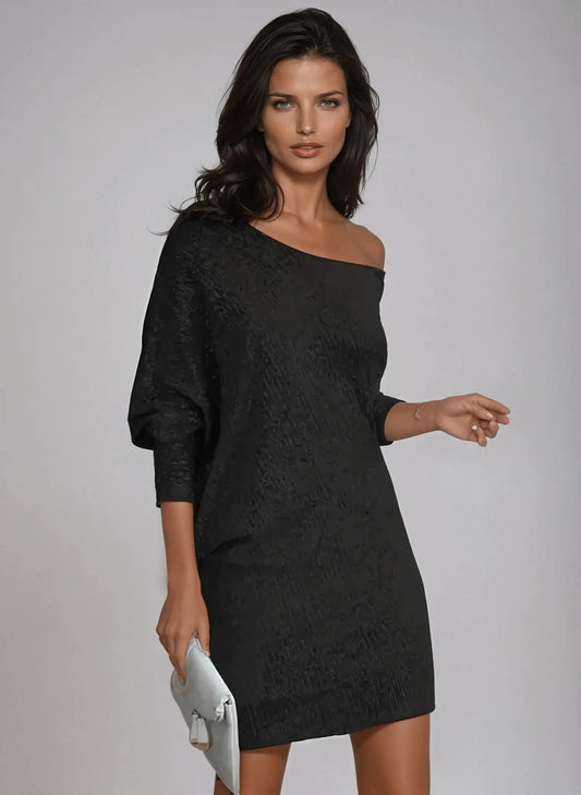 Women’s Contrast Sequin Dress for Glamorous Evenings
