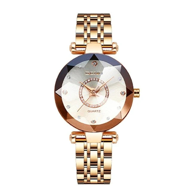 Elegant Waterproof Quartz Wristwatch with Slim Design for Women