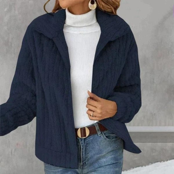 Women’s Faux Fur Jacket with Zipper