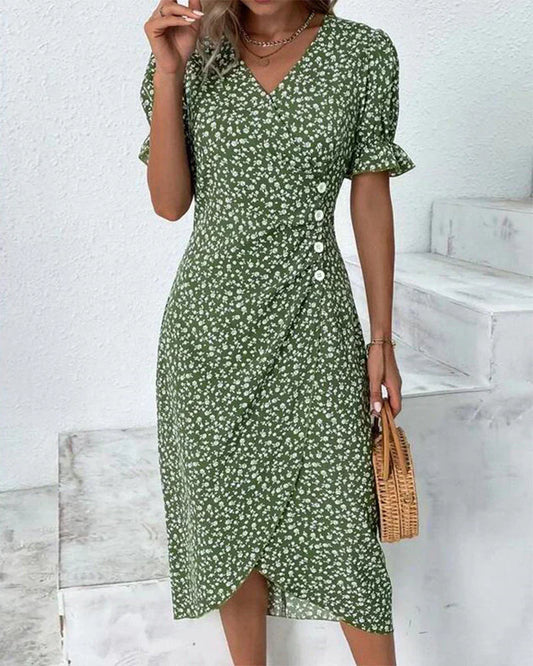 Ruffle Wrap Dress With Comfortable Flowy Fit for Women