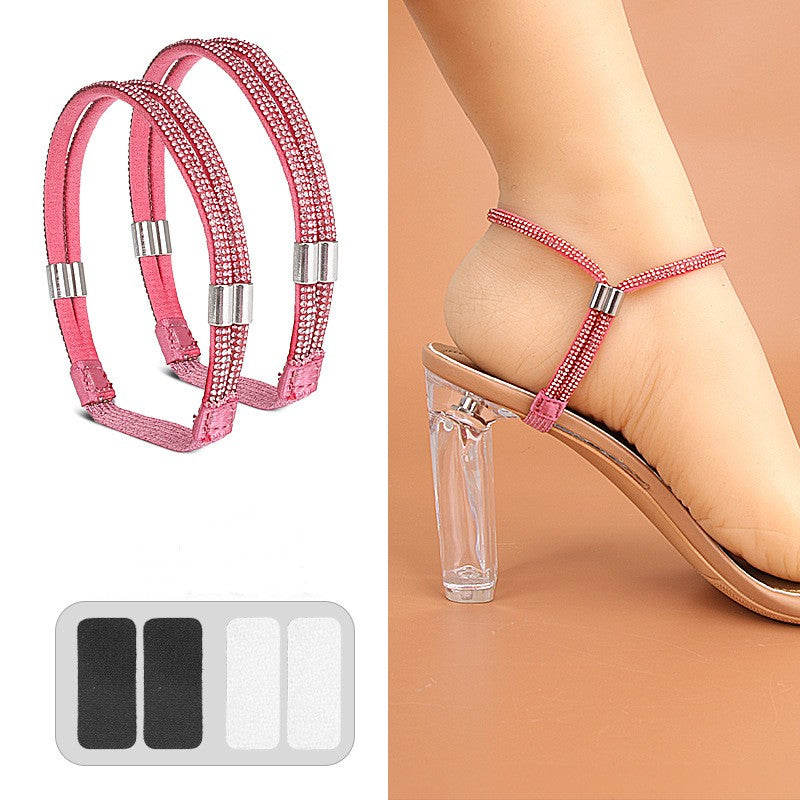 Adjustable Elastic Shoe Straps for Comfortable Fit