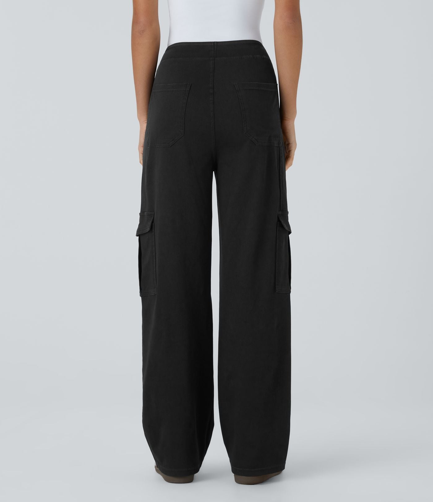 Women’s Stretch Cargo Pants with Straight Leg and Utility Pockets