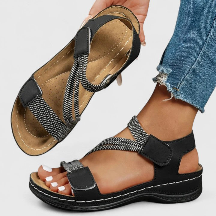 Women’s Orthopedic Strappy Sandals with Arch Support