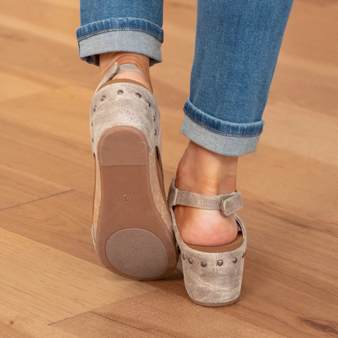 Women's Suede Wedge Sandals with Adjustable Straps and Cushioned Insole