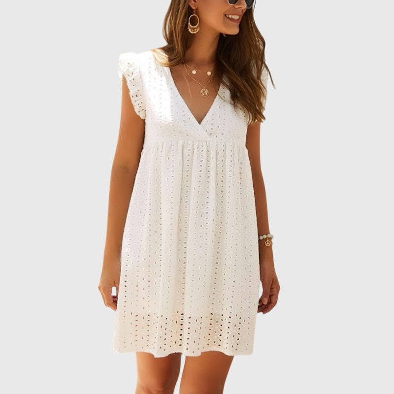 Women’s V-Neck Sleeveless Mini Dress