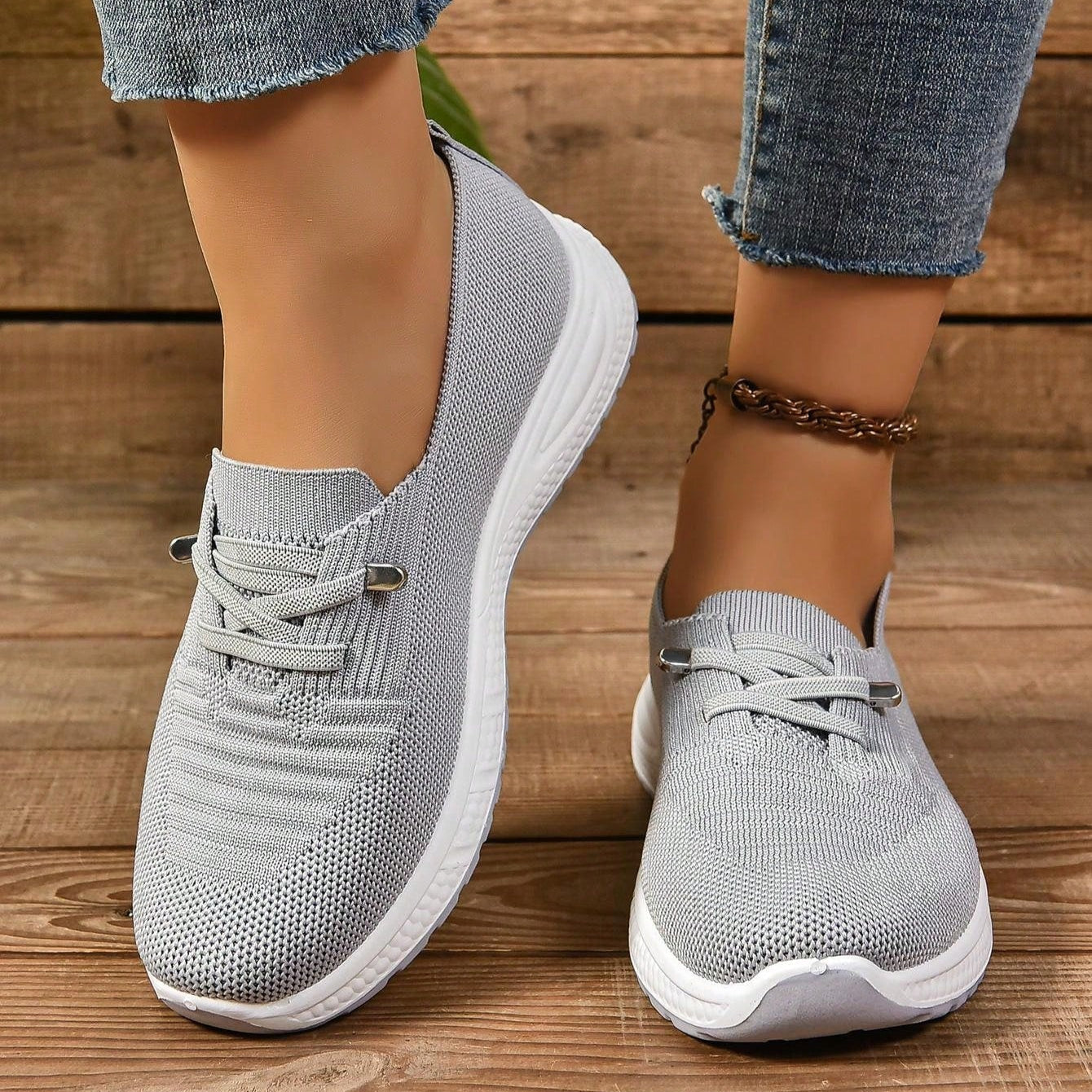 Women’s Orthopedic Slip On Sneakers with Arch Support and Cushioned Sole