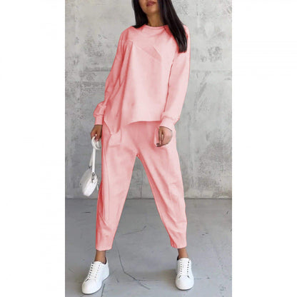 Women's Casual Two Piece Set Loose Fit Sweatshirt and Pants Outfit