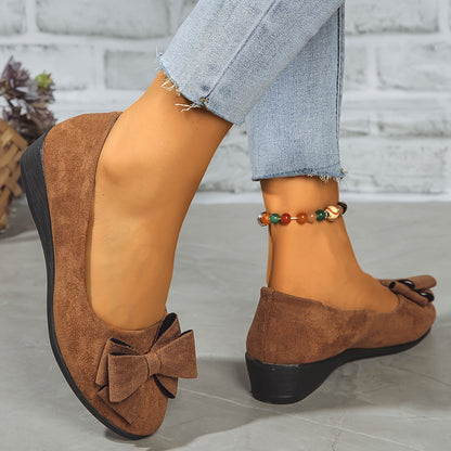 Women’s Comfortable Ballet Flats with Bow Detail