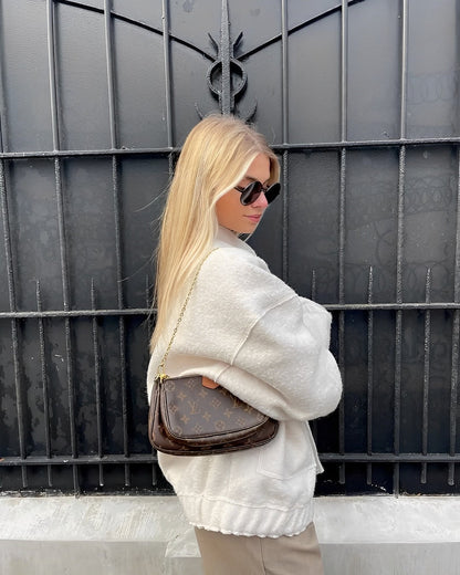 Lässige Locker Geschnittene Teddyjacke Damen