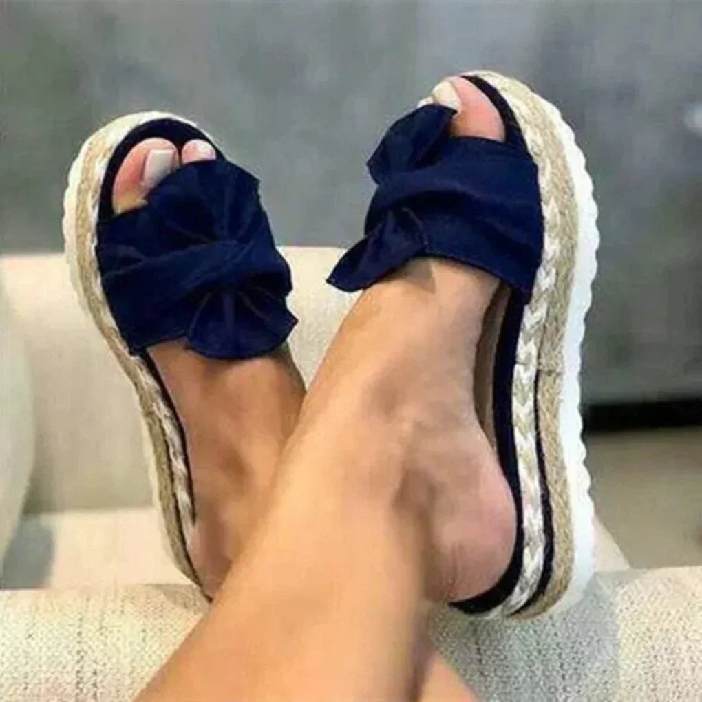 Maribel | Women’s Orthopedic Bow Platform Slides
