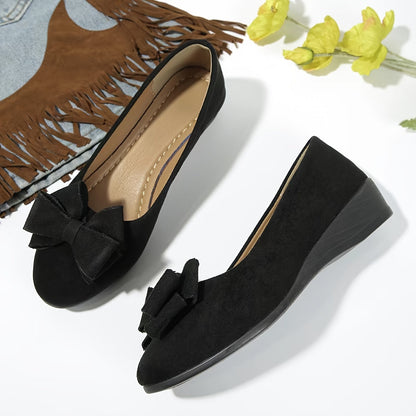 Women’s Comfortable Ballet Flats with Bow Detail