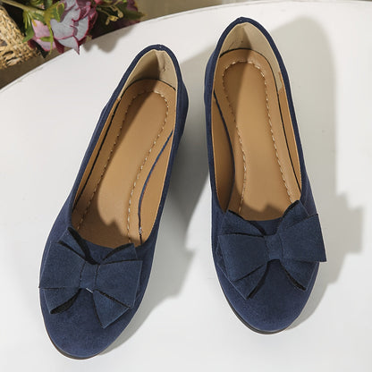 Women’s Comfortable Ballet Flats with Bow Detail