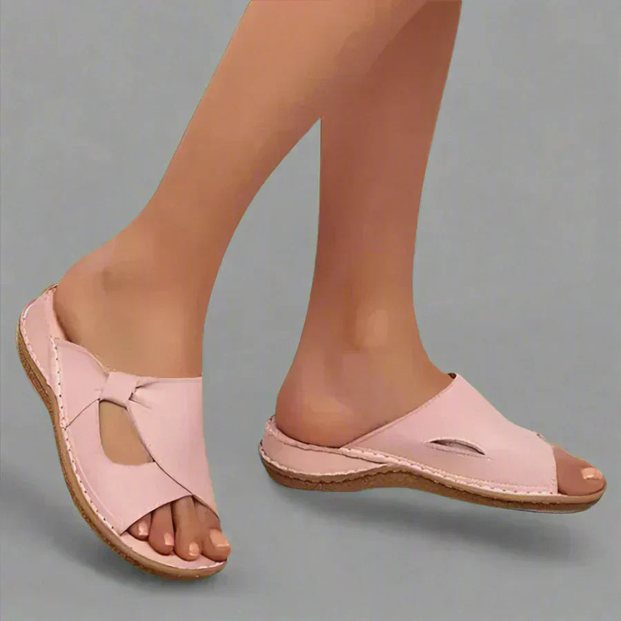 Elara | Women’s Supportive Open-Toe Slide Sandals